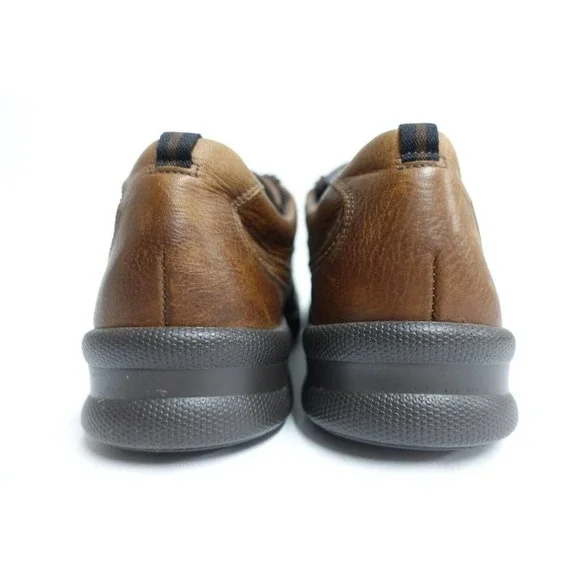 SAS Men Shoes Move On Brown Sz 12 M Medium Leather Lace-Up Comfort Sneakers